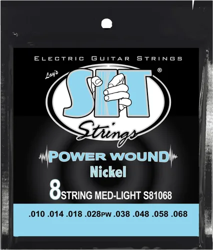 Miniatura 13 de SIT Strings - Cuerdas de guitarra eléctrica entorchadas de níquel Power Wound (S.I.T.), 7 cuerdas Extra Light 9-54, S7954