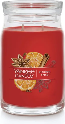 Miniatura 14 de Yankee Candle - Vela perfumada en tarro grande de 22 onzas, clásica, de solo una mecha, más de 110 horas de combustión, para aromaterapia, otoño e