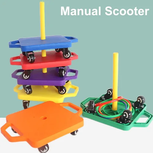 Miniatura 2 de Patinete deportivo para niños con asas, buen rendimiento, no se daña, ligero para niños, gimnasio, actividades al aire libre, equipo de juego
