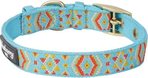 Miniatura 7 de Blueberry Pet - Collar ajustable para perro con estampado tribal sudoccidental en azul celeste, con hebilla de metal, para cuello de 13-16.5