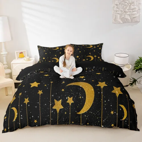 Miniatura 9 de Happy Camping - Funda de edredón para niños, casa rodante y cámper, funda de edredón rústica para niños y niñas, decoración de habitación de niños
