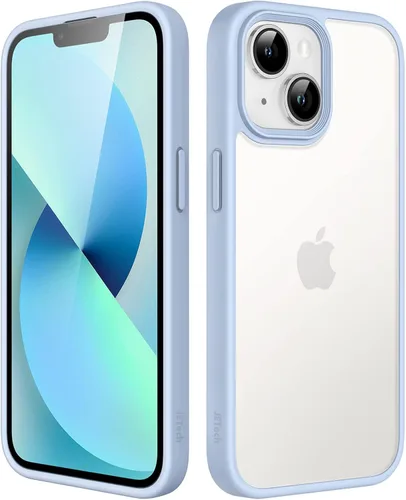 Miniatura 26 de JETech Funda mate para iPhone 13 de 6.1 pulgadas, a prueba de golpes, protección contra caídas de grado militar, cubierta trasera translúcida