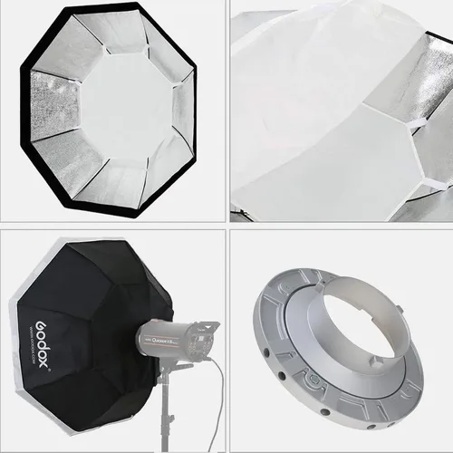 Miniatura 4 de Godox Octagon Softbox 37" 37.4 in Bowens Mount para Monolight Photo Studio Strobe Iluminación