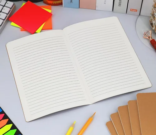 Miniatura 6 de Paquete de 16 cuadernos de papel kraft, 60 páginas, 8.3 x 5.5 pulgadas, cuadernos A5 para trabajo, viajes, negocios, escuela y más - Cuaderno