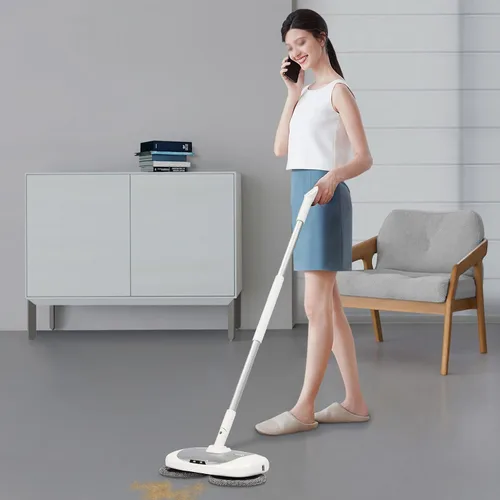 Miniatura 2 de YIYIBYUS Trapeador eléctrico con un cubo de limpieza, fregona eléctrica inalámbrica para limpieza de pisos, trapeador eléctrico inalámbrico