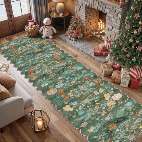 Miniatura 92 de Alfombra lavable para pasillo - 2x7 alfombras de cocina, alfombra para entrada, alfombra vintage, suave, alfombra antideslizante para piso, alfombra