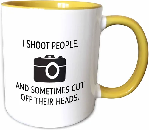 Miniatura 9 de 3dRose I SHOOT PEOPLE. AND SOMETIMES CUT OFF THEIR HEADS. 11oz Two-Tone Blue Mug