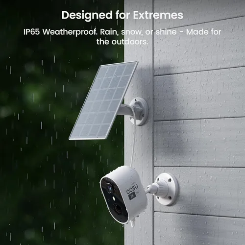 Miniatura 8 de aosu Cámaras de seguridad solar 2K inalámbricas para exteriores, cámara solar para exteriores para seguridad del hogar, cámara WiFi con visión