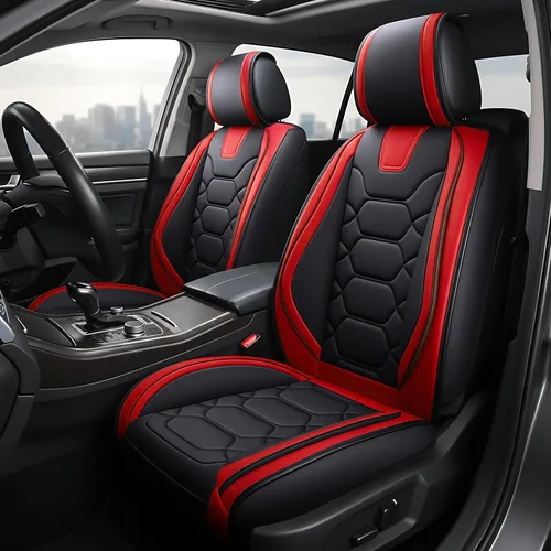 Miniatura 6 de OASIS AUTO Juego completo de fundas para asientos de automóvil, fundas impermeables de piel sintética para automóviles de ajuste universal para SUV