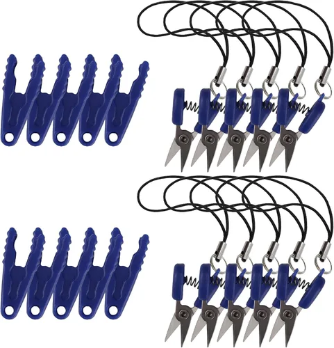 Miniatura 18 de JubileeYarn Itty Bitty Snippy - Tijeras de llavero portátiles compatibles con la TSA, color blanco, 1 par