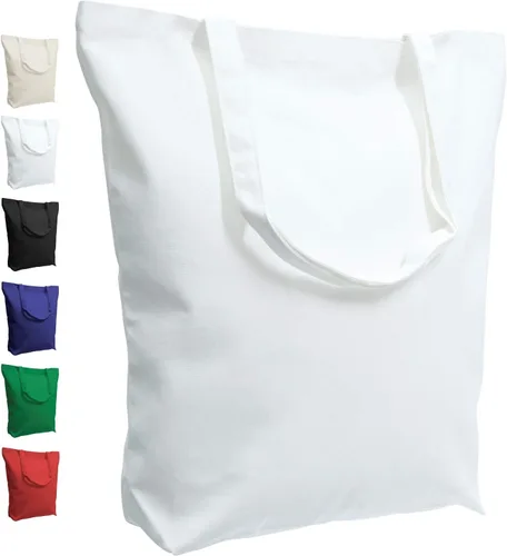Miniatura 10 de TOPDesign - Bolsa de lona de algodón súper fuerte, grande de 10 onzas