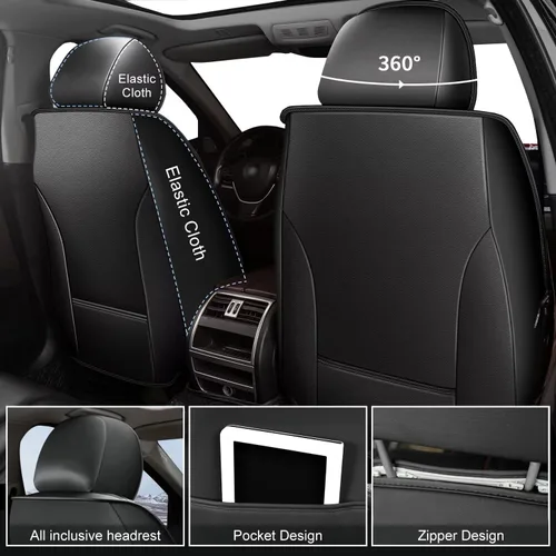 Miniatura 2 de Fundas de asiento de automóvil compatibles con Ford Explorer 2004-2026, cojín de asiento de cuero sintético transpirable compatible con Explorer