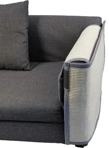 Miniatura 11 de Sillón rascador para gatos, protección de muebles de sisal natural contra gatos, rascador de esquina para sofá, silla, sofá, fácil instalación Sofá