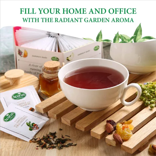 Miniatura 7 de ACORUS Summer Taste - Juego de té natural surtido, caja de regalo, caja de selección grande, 60 bolsas de té, 6 muestras de sabor a frutas y bayas