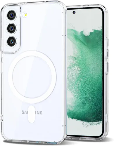 Miniatura 23 de Svanove para Samsung Galaxy S22 Funda de teléfono de silicona magnética, compatible con Magsafe, linda para mujeres, brillante color brillante, gel