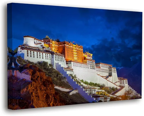 Miniatura 12 de SpiritualHands Lienzo decorativo para pared, diseño de lugares famosos del patrimonio mundial, carteles enmarcados escénicos, paisajes modernos, 03