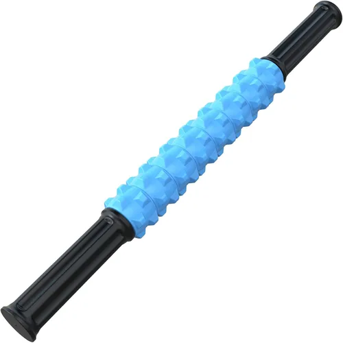ARGOMAX Barra de masaje, barra de masaje manual, barra de balanceo muscular para aliviar el dolor muscular y reducir el espasmo y la tensión Azul