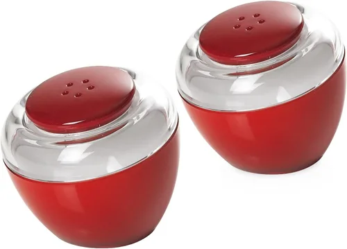 Miniatura 6 de Omada Salero y pimentero: juego de coctelero de especias acrílico, bonitos y modernos recipientes de sal y pimienta fáciles de llenar, juego de sal