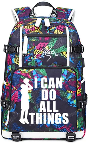 Miniatura 18 de Mochila luminosa de 30 jugadores de baloncesto, mochila de viaje, para hombres y mujeres, azul - 1, Patrón azul - 1