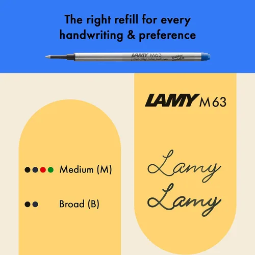 Miniatura 4 de Lamy AL-star oceanblue - Bolígrafo con mango ergonómico transparente y ancho de línea M - cuerpo ligero de aluminio - incluye recarga de bola M 63