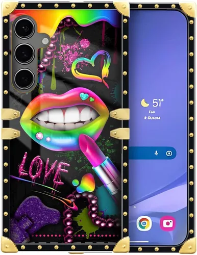 Miniatura 135 de Funda compatible con Samsung Galaxy Note 10 Plus, Lipstick Lips Note 10 Plus para niñas, TPU suave a prueba de golpes, protección rígida