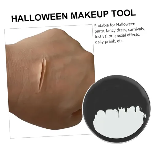 Miniatura 8 de 1pc Maquillaje Cera Bruja Pintura Cara Maquillaje Halloween Maquillaje Halloween Maquillaje Sangre Gel Halloween Maquillaje Sangre Calavera Pintura