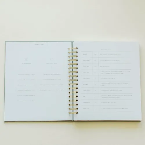 Miniatura 8 de Promptly Journals, Nuestras Recetas Familiares: Un Recuerdo de Comidas y Recuerdos (Aloe, Verde, Lino) Diario de recetas Diario de cocina