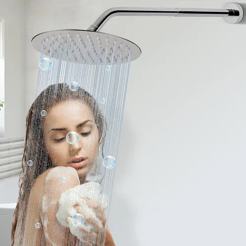 Miniatura 7 de Brazo de Extensión para Cabezal de Ducha, Extensor de Ducha con Salida de Agua - Reduce la Altura Existente, Extensión de Tubería de Ducha