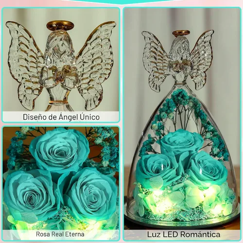 Miniatura 8 de Ocosy Regalos de rosas para el Día de la Madre para ella, regalos de rosas grandes para mujeres, rosas reales para siempre en figuras de ángel
