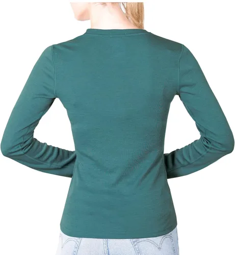 Miniatura 2 de MERIWOOL Camiseta térmica de manga larga para mujer 100 lana merina de peso medio para mujer