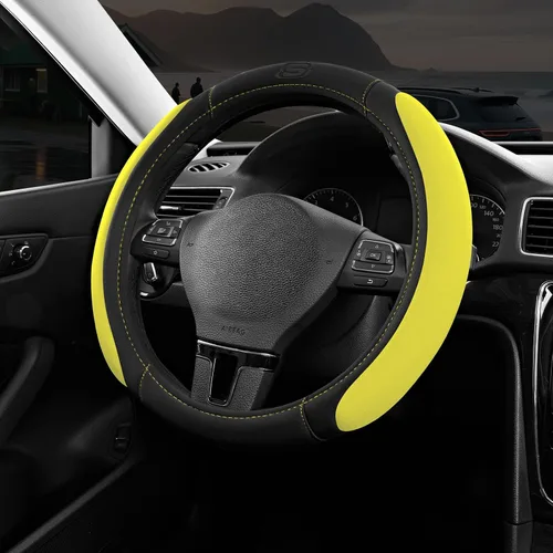 Miniatura 10 de Skechers - Funda para volante de automóvil con espuma viscoelástica, funda antideslizante para volante de 14.5-15 pulgadas, diseño cómodo y seguro