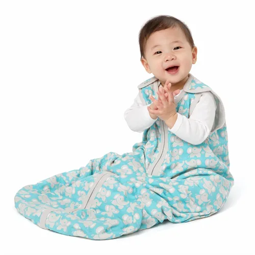 Miniatura 25 de rodar de bebé Deedee Sleep Lite bebé Saco de dormir, Azul