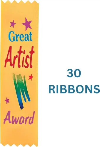 Miniatura 4 de Beistle Cintas de gran valor de premio de artista, 11/2 x 61/4 pulgadas, paquete de 30