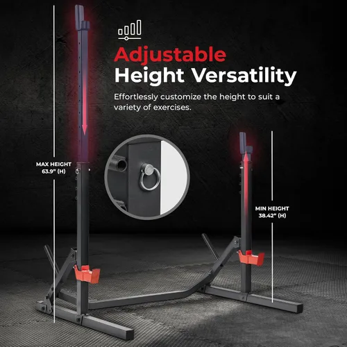 Miniatura 4 de Sunny Health & Fitness Multi-Function Adjustable Weight Bench with Squat Rack & Barbell Rack, Full Body Strength Training Equipment for Home Gym
