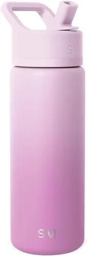 Miniatura 55 de Simple Modern botella de agua reutilizable con tapa con pajilla, de acero inoxidable con aislamiento al vacío, para gimnasio, viajes y deportes