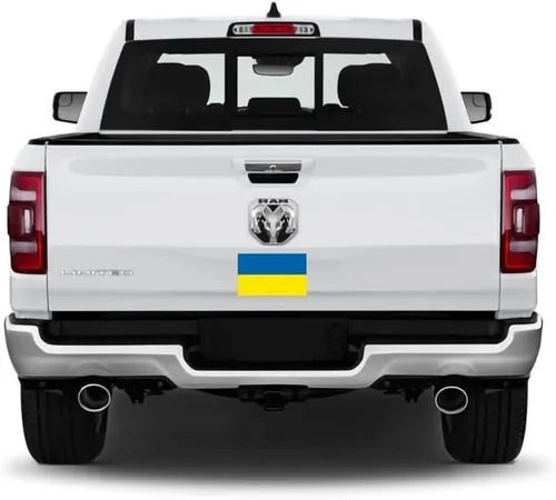 Miniatura 3 de IGNIXIA Calcomanías de coche con bandera de Ucrania de 3 x 5 pulgadas (paquete de 2) calcomanías de coche con bandera de Ucrania para parachoques