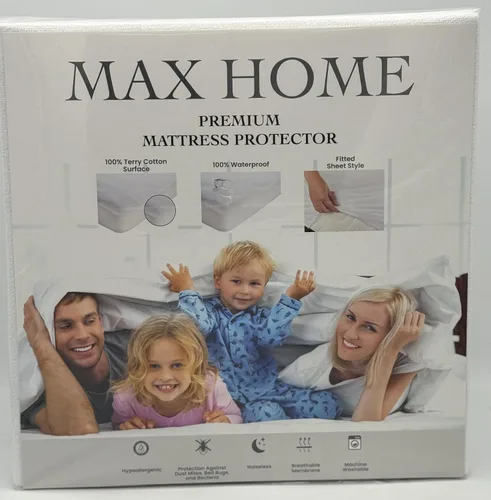 Miniatura 4 de Protector de colchón prémium 100% impermeable, tamaño King, absorbente, algodón, cama, transpirable, con bolsillos elásticos, funda suave
