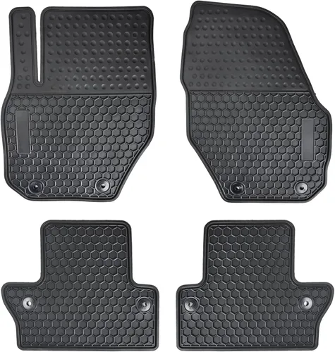 Miniatura 15 de Alfombrillas de coche a medida para Volvo XC60 2018-2025 (No para híbrido) T5 T6 Momentum, alfombrillas de goma negras para auto, protección