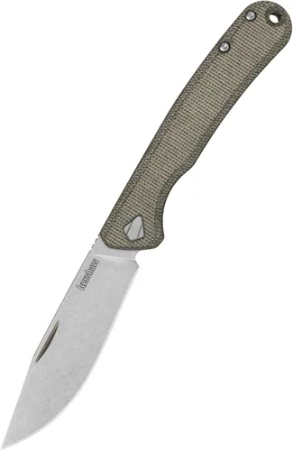 Kershaw Federalist - Cuchillo de bolsillo plegable, carpeta manual con níquel para uñas, hoja de acero inoxidable CPM 154 de 3.25 pulgadas,