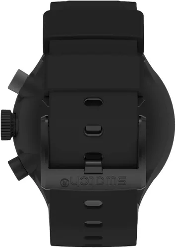 Miniatura 4 de Swatch Correa de silicona de cuarzo, negro, reloj casual 20 (Modelo SB02B400), Negro, Moderno