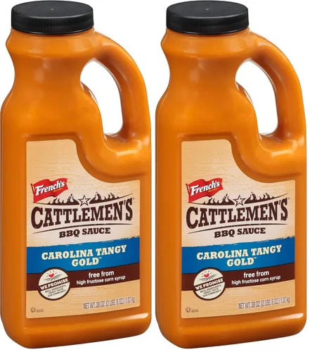 Miniatura 12 de Cattlemen's Carolina Tangy Gold Salsa BBQ, 1 galón - Recipiente a Granel de Un Galón de Salsa de Barbacoa Tangy Gold, Mezcla de Mostaza Cremosa