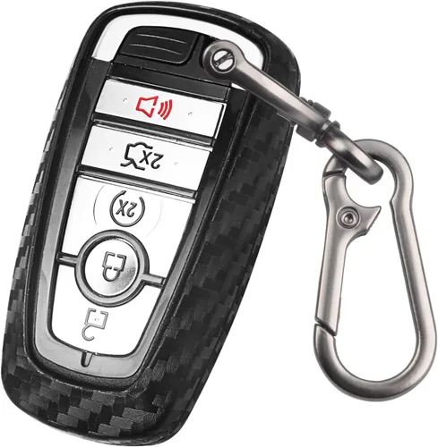 Miniatura 7 de QBUC para Ford Funda para llavero con llavero, Funda de TPU suave para llave de coche Compatible con Ford Fusion F150 F250 F350 F450 F550 Edge
