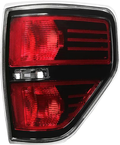 HECASA Luz trasera compatible con Ford F-150 2009-2014 de repuesto para BL3Z13404B BL3Z13404AA W/O arnés de bombillas lente transparente carcasa