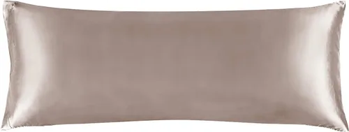 Miniatura 131 de Bedelite Funda de almohada de satén para el cuerpo, súper suave y refrescante, para el cabello y la piel, transpirable, sedosa y larga, 20 x 54 Rosa
