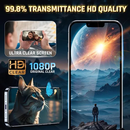 Miniatura 8 de TEMPRTEK+ Paquete de 2 para iPhone 13Pro Max/14 Plus Protector de visualización con privacidad, vidrio templado antiespía, resistencia a arañazos