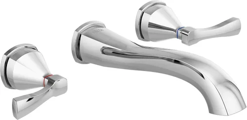 Miniatura 9 de Grifo de pared Delta Stryke para baño cromado, llave de montaje en pared para baño, llaves de baño para lavabo, grifo de baño cromado, Lumicoat