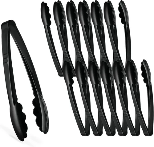Miniatura 10 de [Pinzas Transparentes de 7.5 Pulgadas] Pinzas para servir Plasticpro de 7.5 pulgadas, resistentes y reutilizables, para cocina y barbacoa