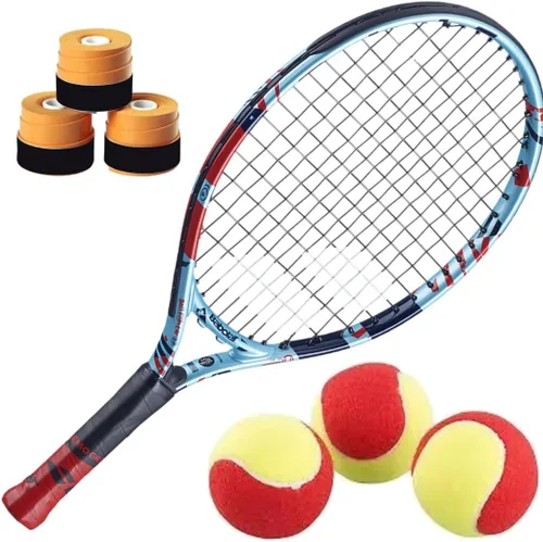 Miniatura 6 de Babolat Ballfighter - Raqueta de tenis con 3 overgrips y 3 pelotas de tenis de enseñanza, el mejor juego de tenis para principiantes para niños de 3