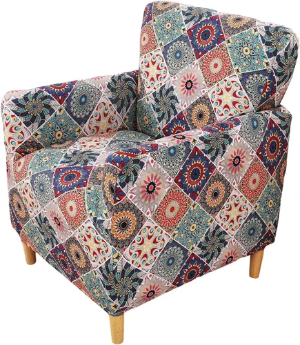 Miniatura 67 de Fundas de jacquard para sillón de banquete, fundas suaves para sillón, fundas elásticas de 1 pieza para sala de estar, funda antideslizante