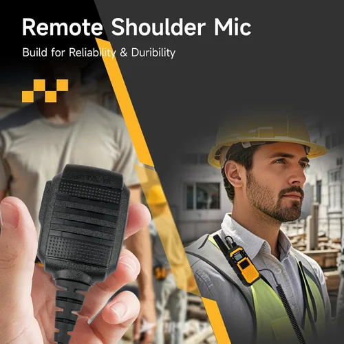 Miniatura 4 de Retevis RB48 Walkie Talkies de largo alcance, radio de 2 vías con micrófono de hombro, IP67 impermeable, 2000 mAh, recordatorio de vibración